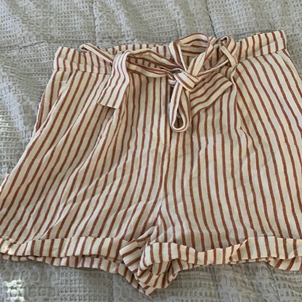 Forever 21 tan linen shorts